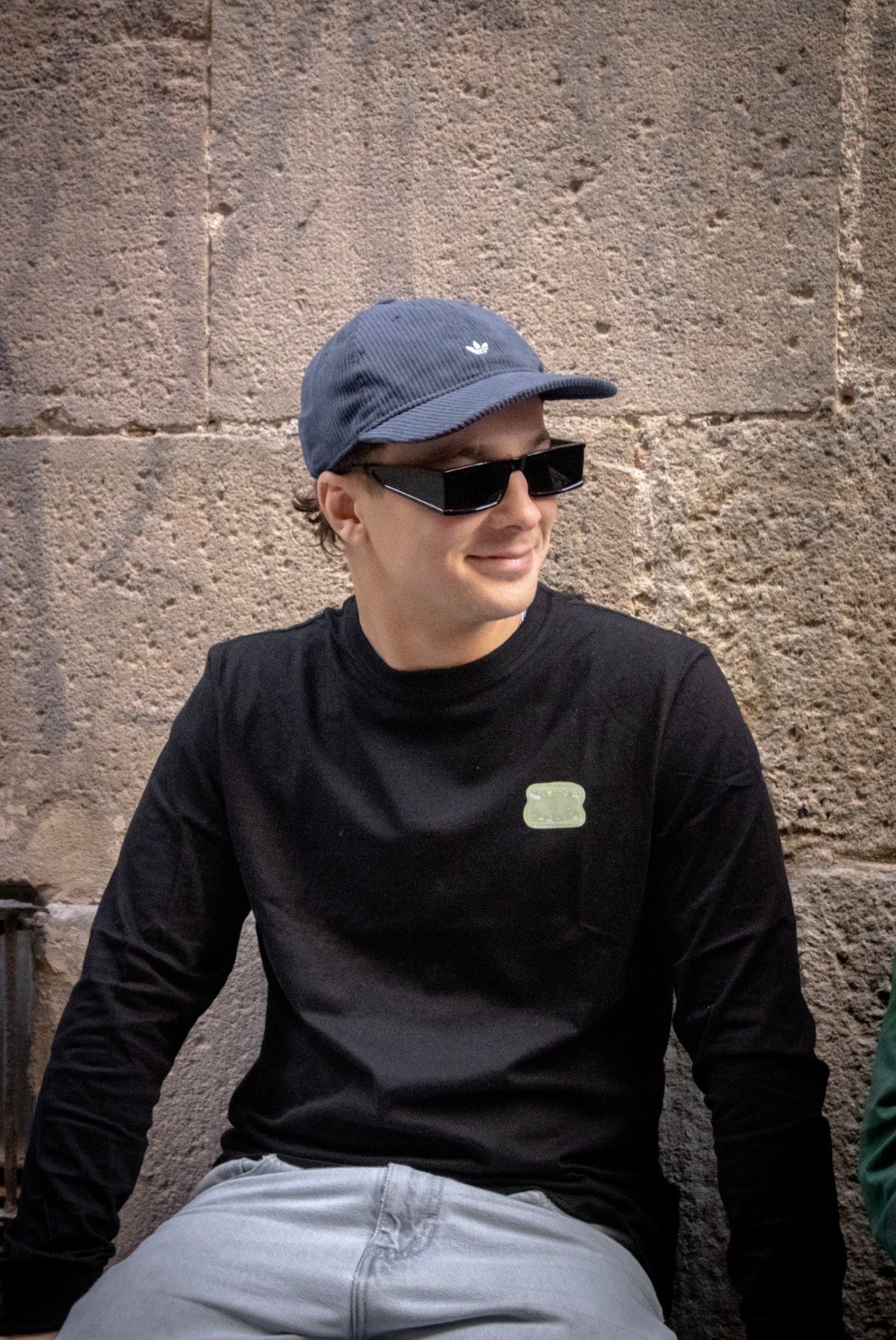 camiseta manga larga negra barcelona