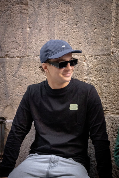 camiseta manga larga negra barcelona